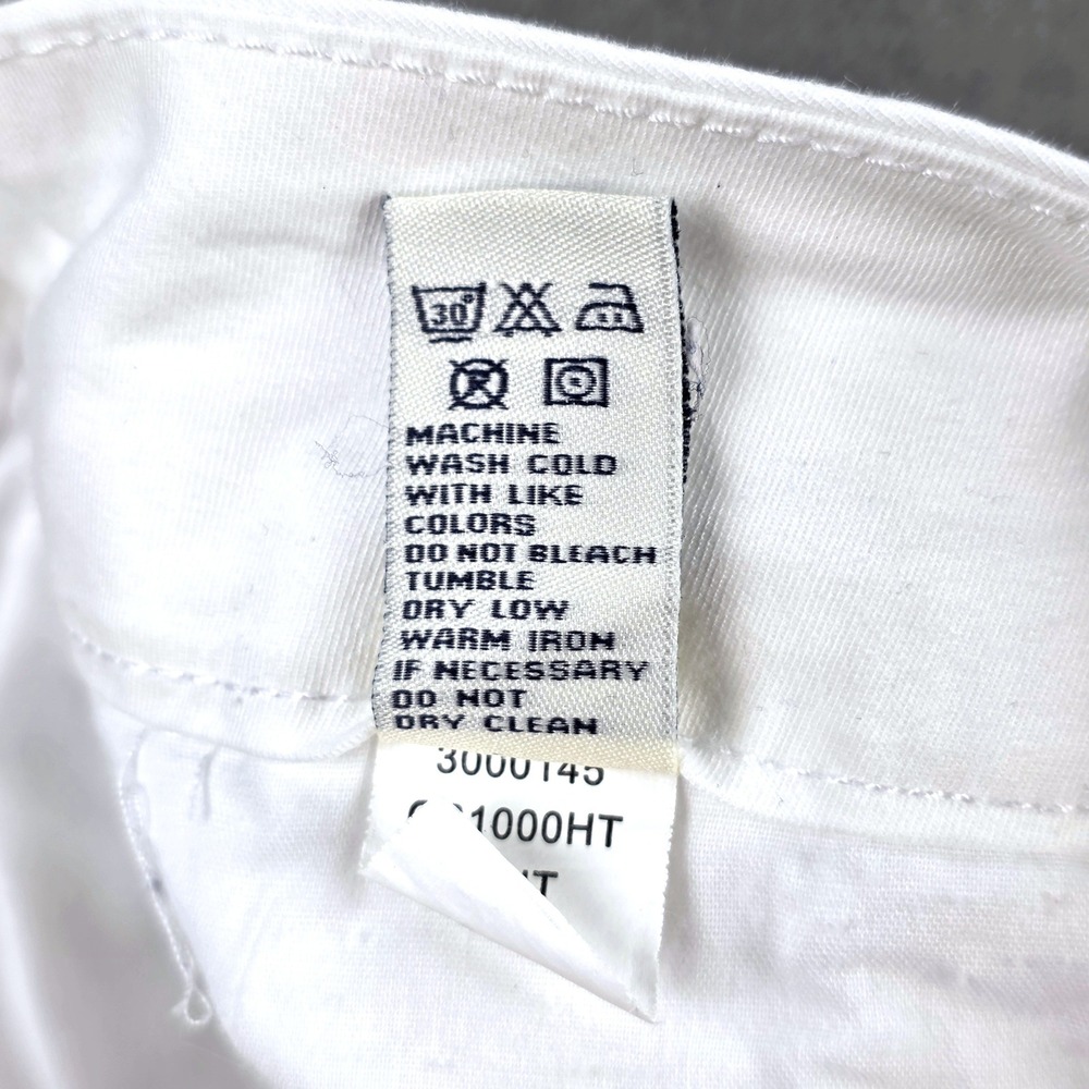Christopher Blue Womens White Stretch Cotton Bermuda Shorts Size 8 Knee Length - Picture 7 of 9